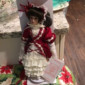 Porcelain Christmas doll